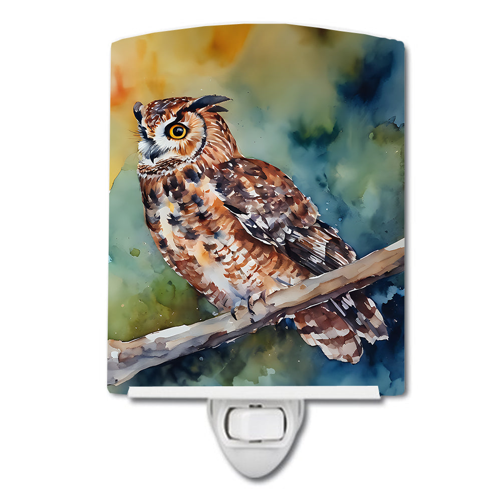 DAC3279CNL 6 x 4 in. Tawny Owl Ceramic Night Light