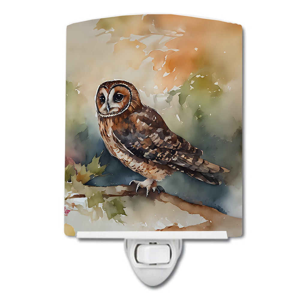 DAC3280CNL 6 x 4 in. Tawny Owl Ceramic Night Light