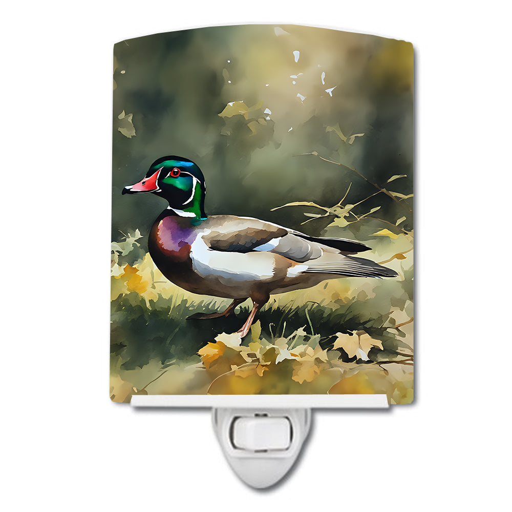 DAC3282CNL 6 x 4 in. Wood Duck Ceramic Night Light