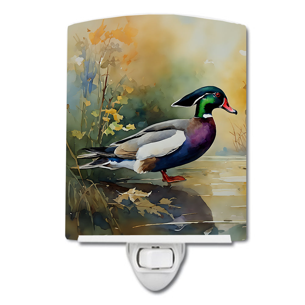 DAC3284CNL 6 x 4 in. Wood Duck Ceramic Night Light