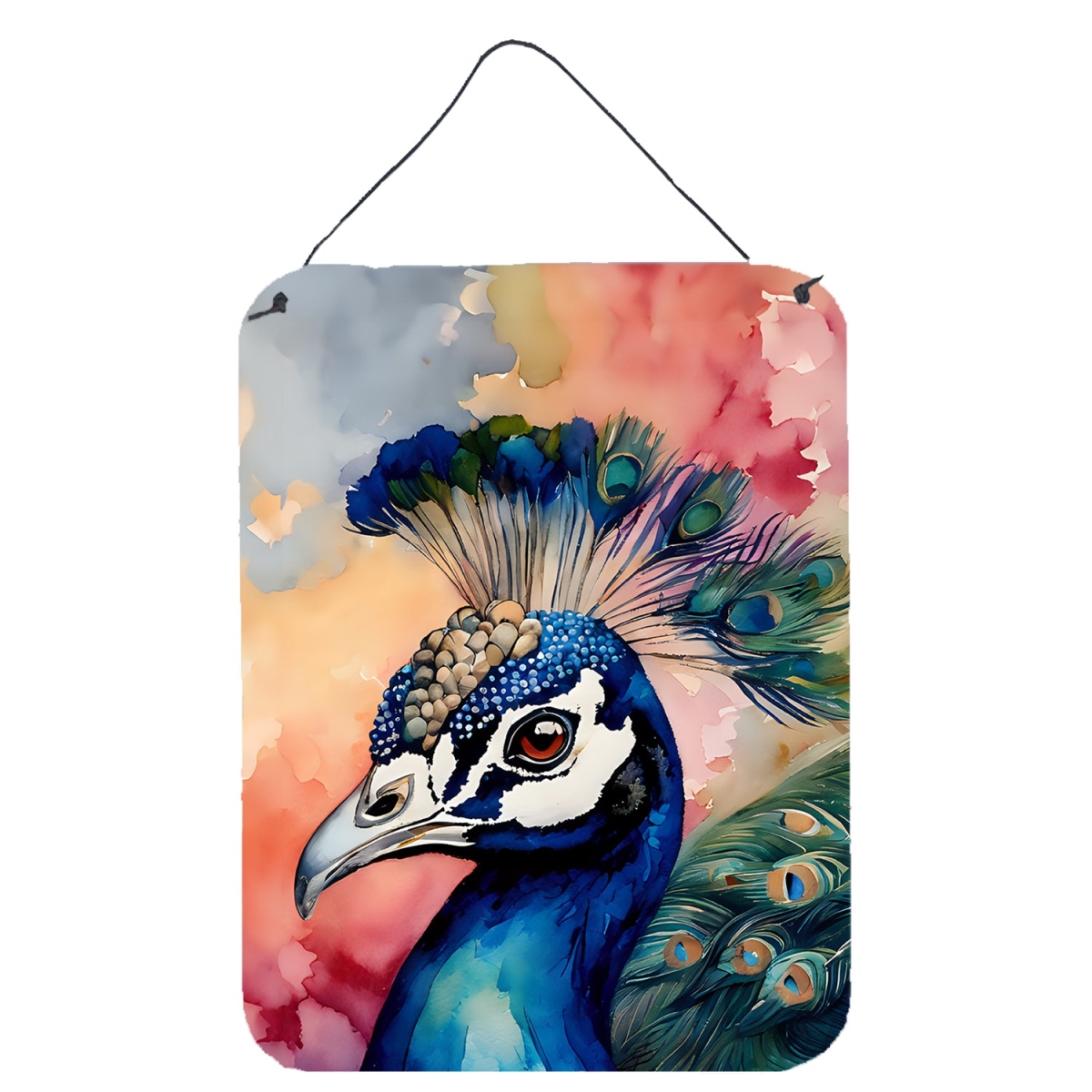 DAC3249DS1216 16 x 12 in. Peacock Wall or Door Hanging Prints
