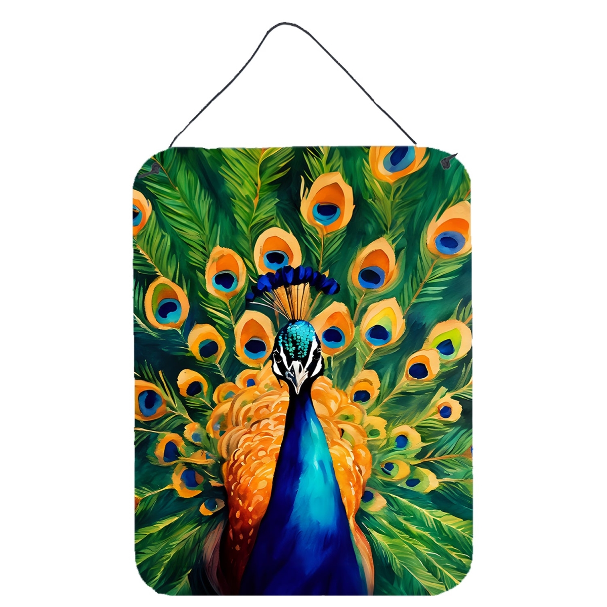 DAC3250DS1216 16 x 12 in. Peacock Wall or Door Hanging Prints