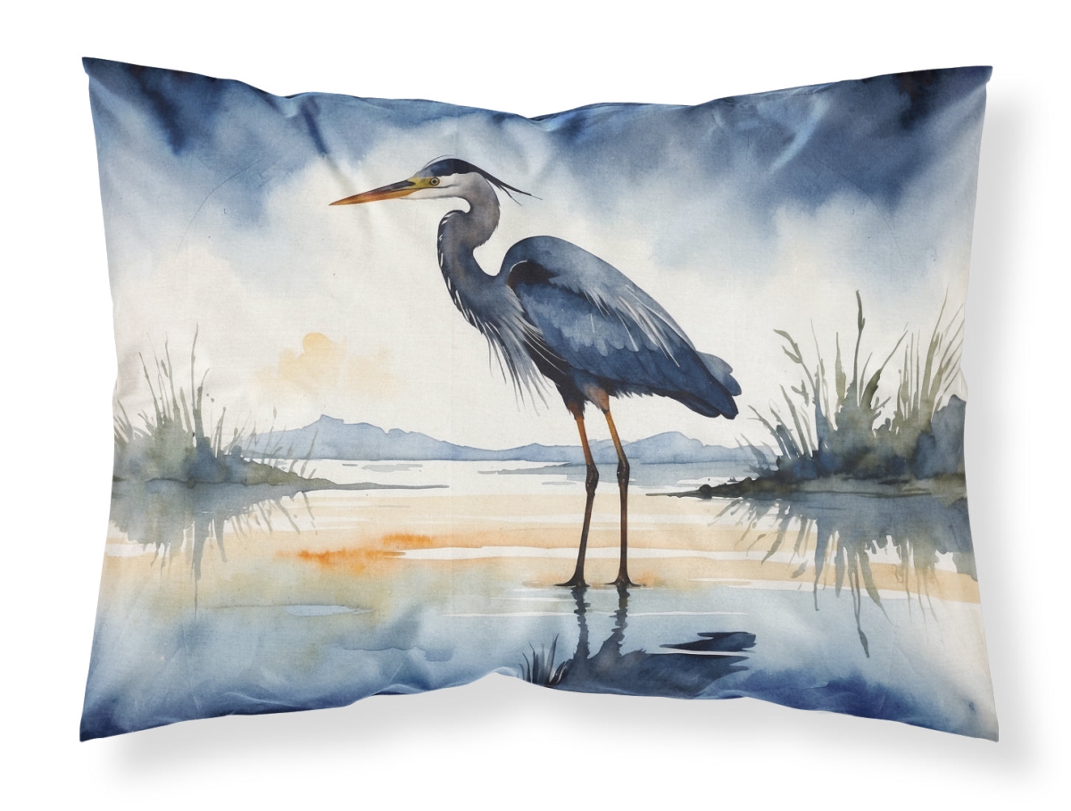 DAC7500PILLOWCASE 20.5 x 30 in. Blue Heron Barely Lit Sky Standard Pillowcase