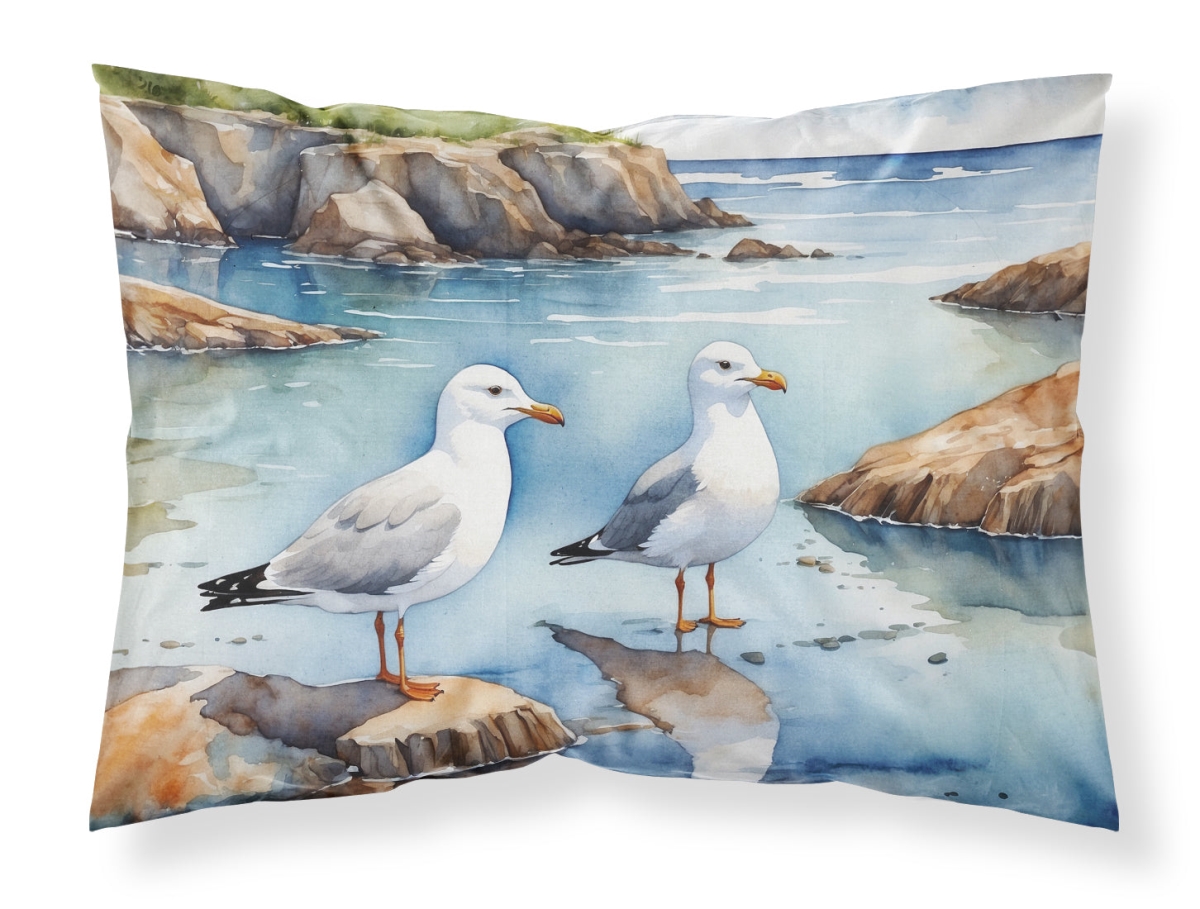 DAC7518PILLOWCASE 20.5 x 30 in. Gulls Scavenging Standard Pillowcase