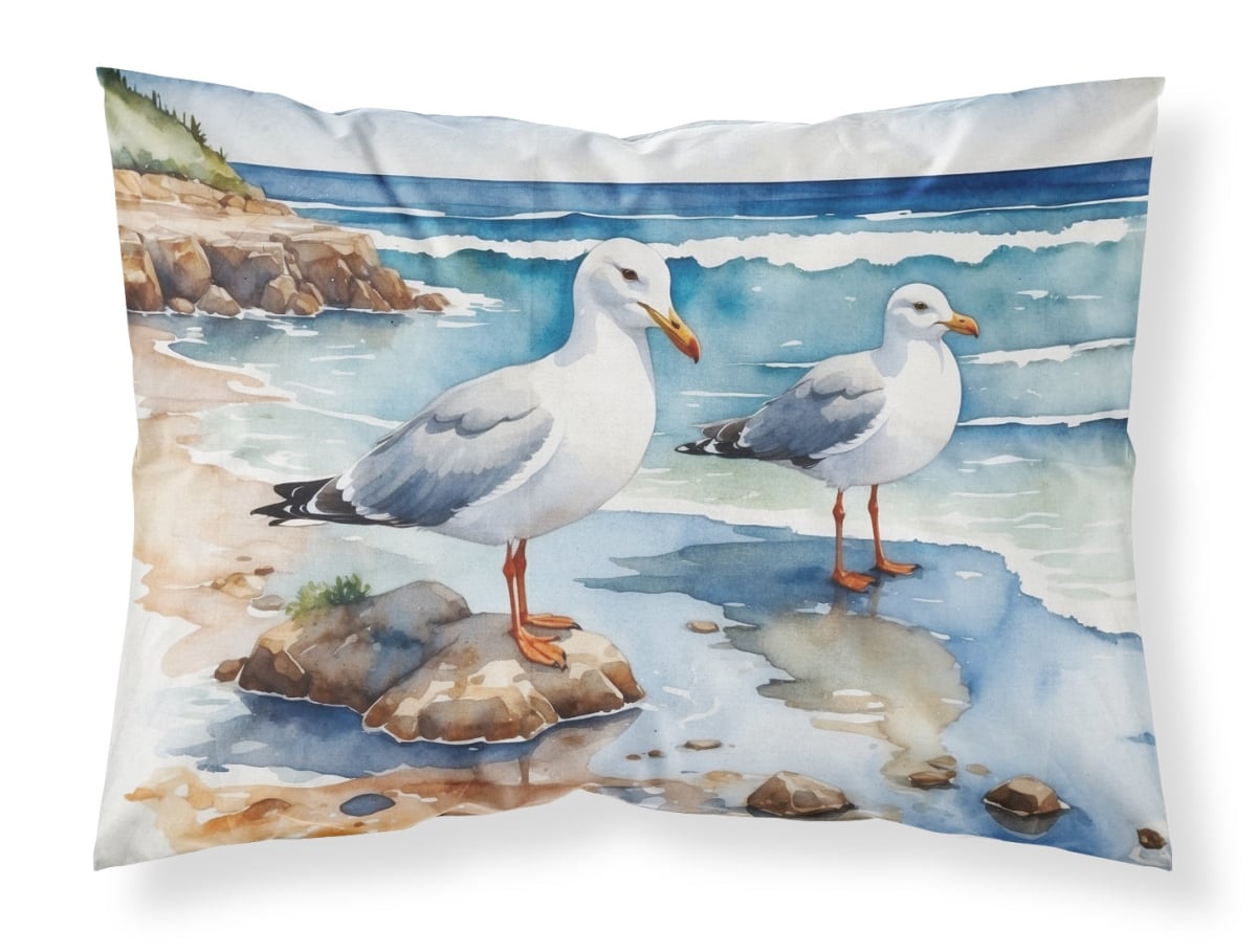 DAC7519PILLOWCASE 20.5 x 30 in. Gulls Scavenging Standard Pillowcase