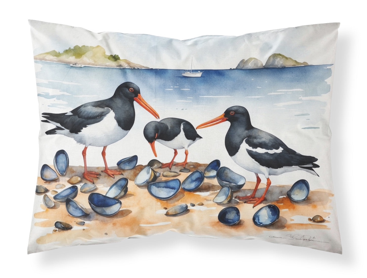 DAC7521PILLOWCASE 20.5 x 30 in. Oystercatchers Feeding Standard Pillowcase