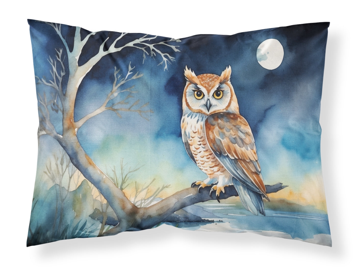 DAC7531PILLOWCASE 20.5 x 30 in. Owl Perched in Coastal Tree Standard Pillowcase