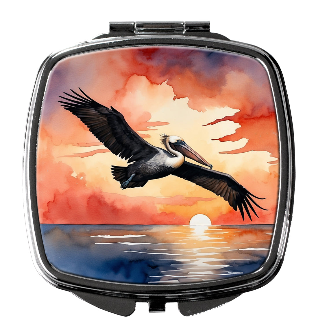 DAC7511SCM 3 x 2.75 in. Pelican Fiery Sunset Compact Mirror
