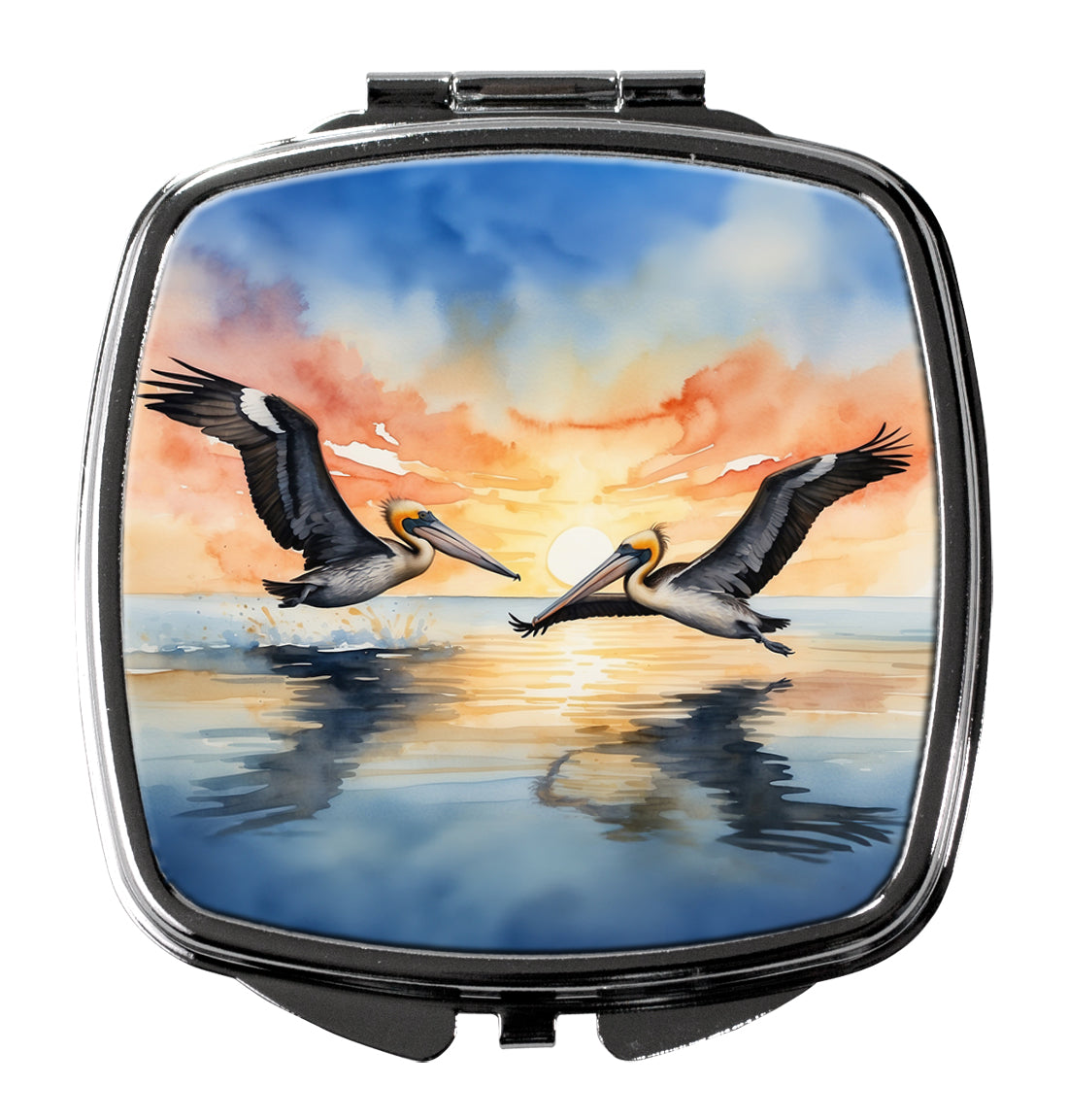 DAC7512SCM 3 x 2.75 in. Pelicans Flying Compact Mirror