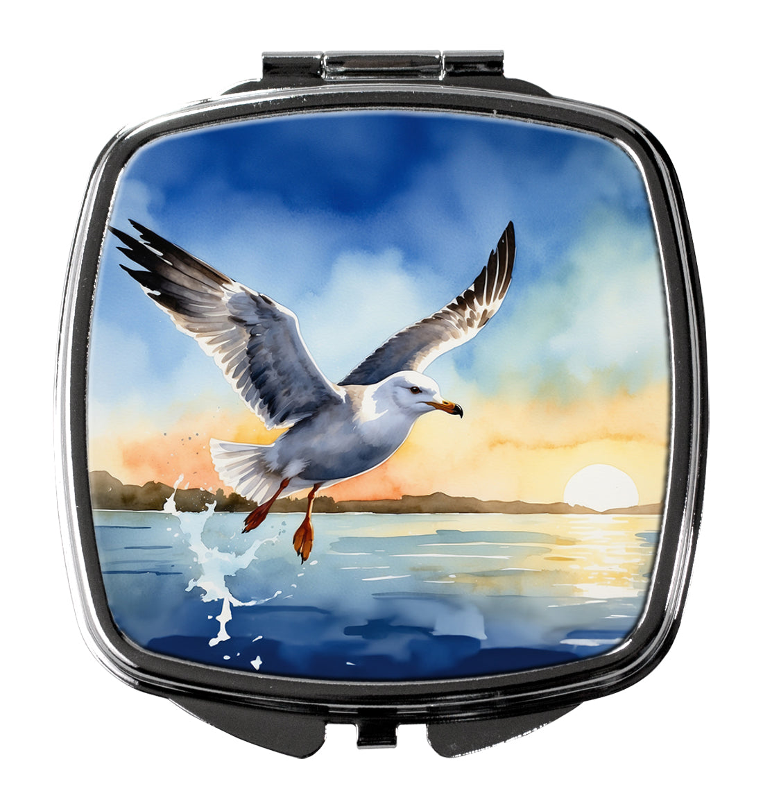 DAC7516SCM 3 x 2.75 in. Gull Flying Low Compact Mirror