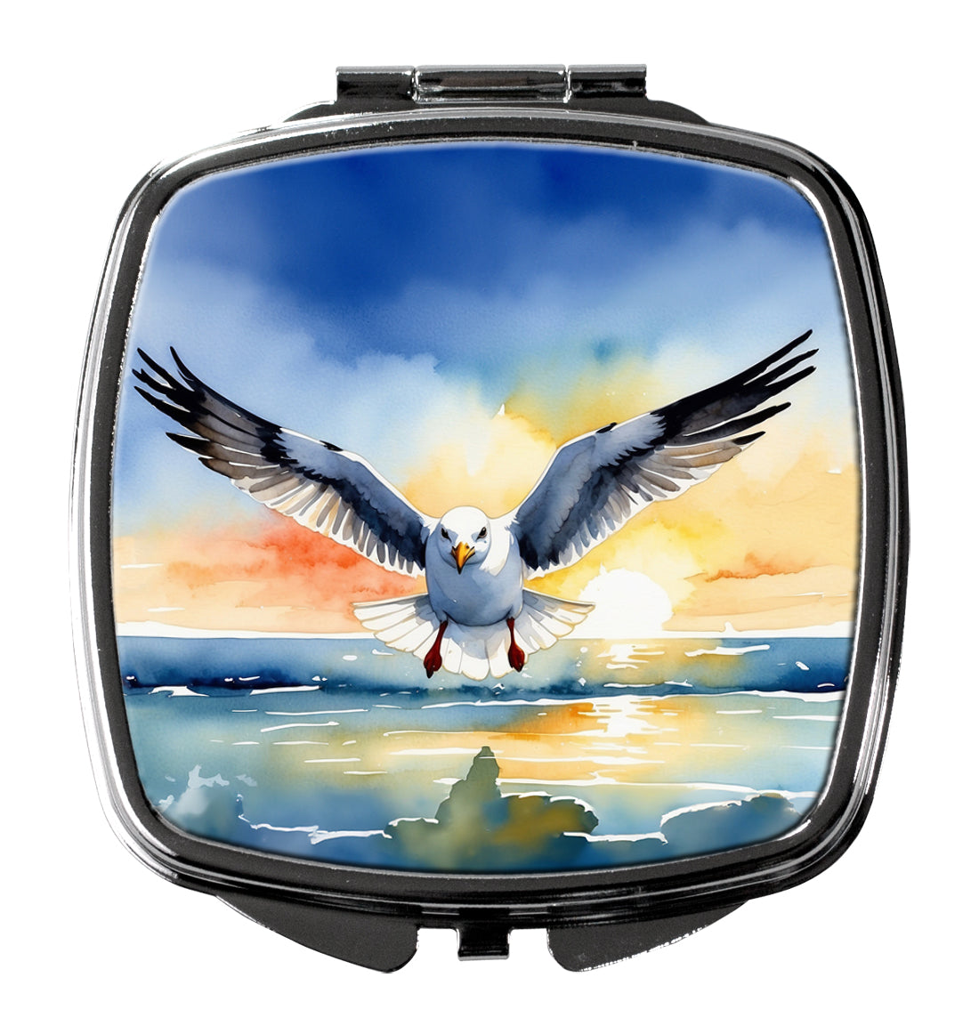 DAC7517SCM 3 x 2.75 in. Gull Flying Low Compact Mirror