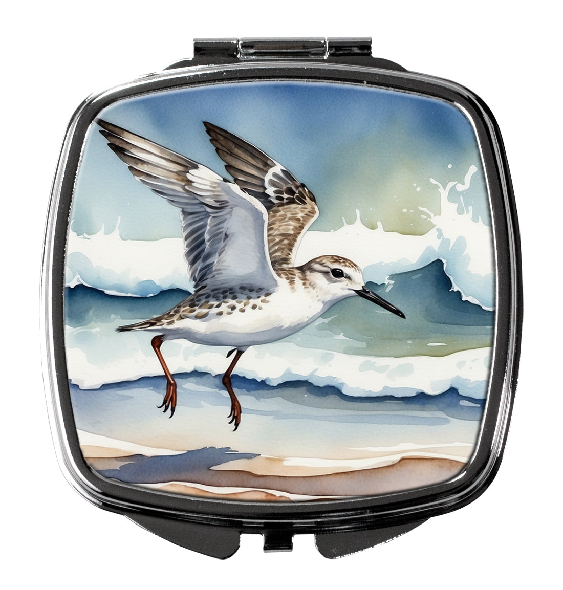 DAC7524SCM 3 x 2.75 in. Sanderling Racing the Tide Compact Mirror