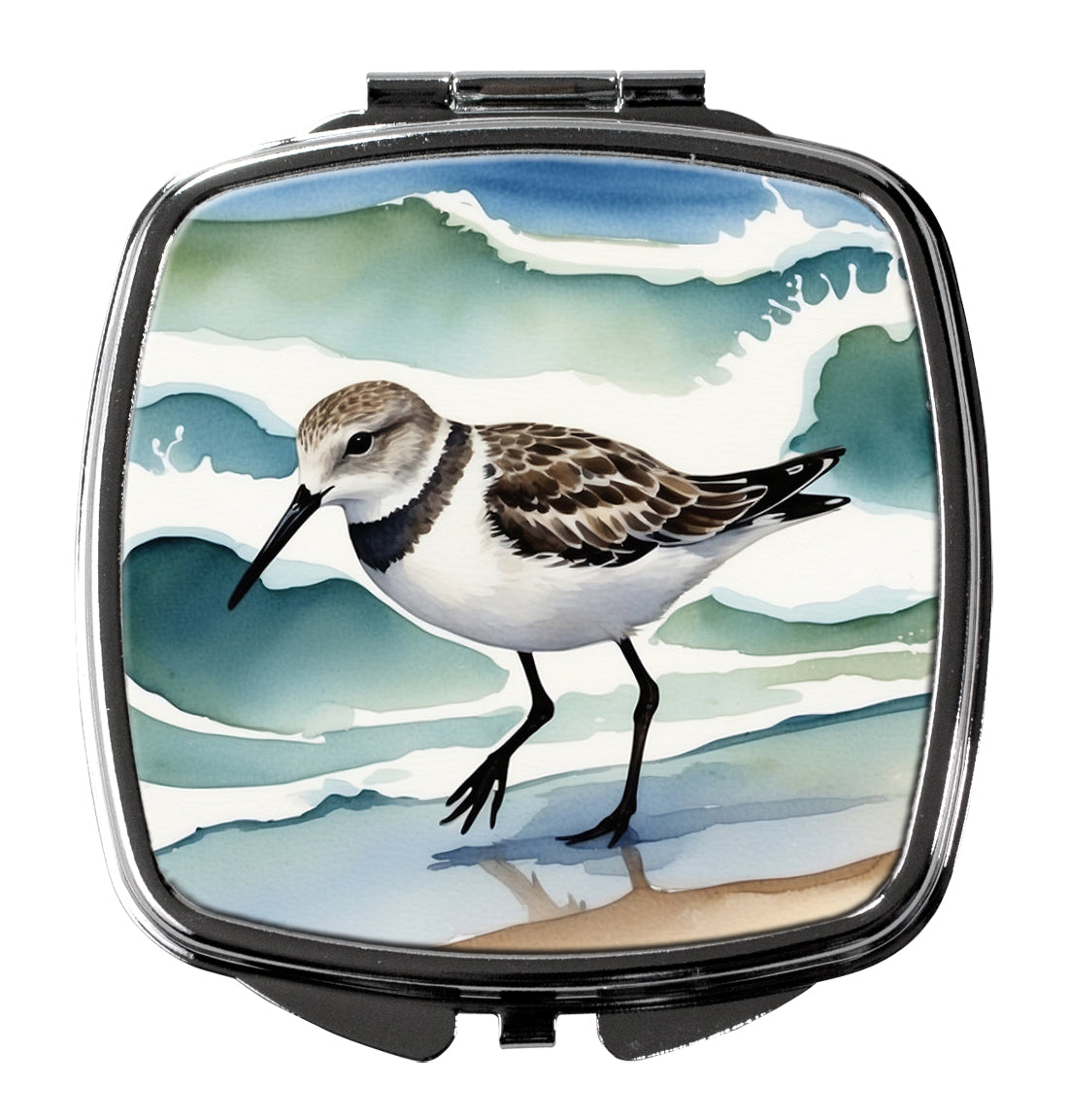 DAC7525SCM 3 x 2.75 in. Sanderling Racing the Tide Compact Mirror