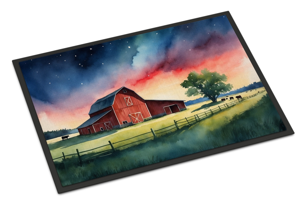 DAC7648JMAT 24 x 36 in. Barn At Twilight Doormat