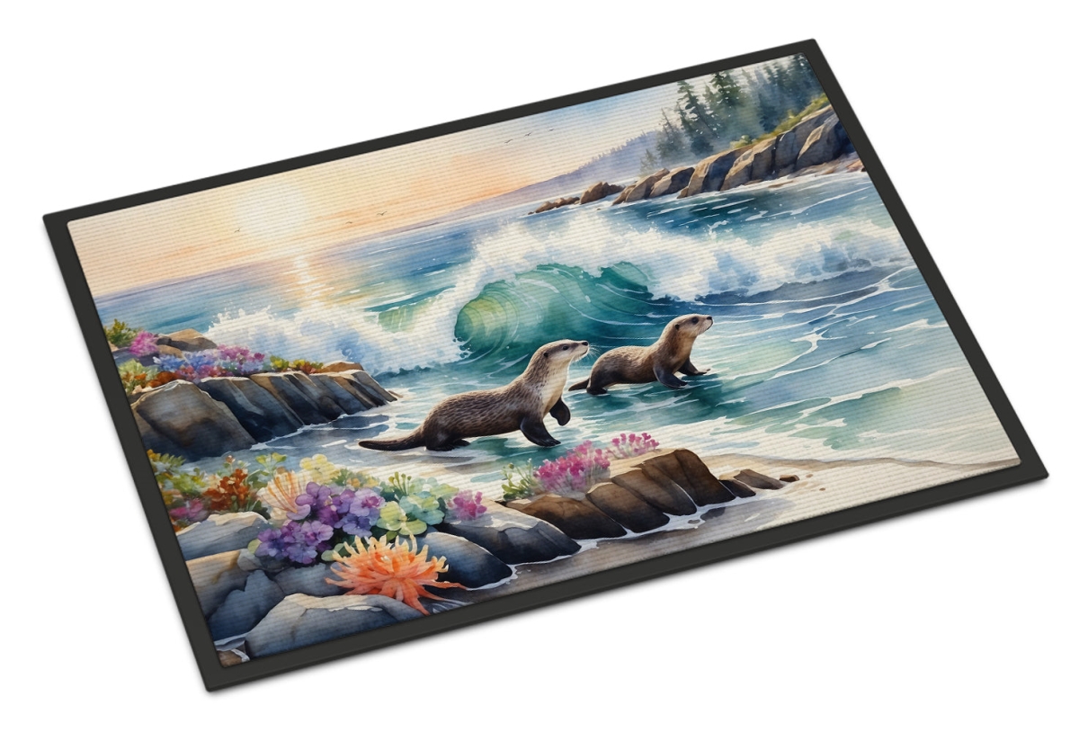 DAC7655JMAT 24 x 36 in. Coastal Wildlife Seals Doormat
