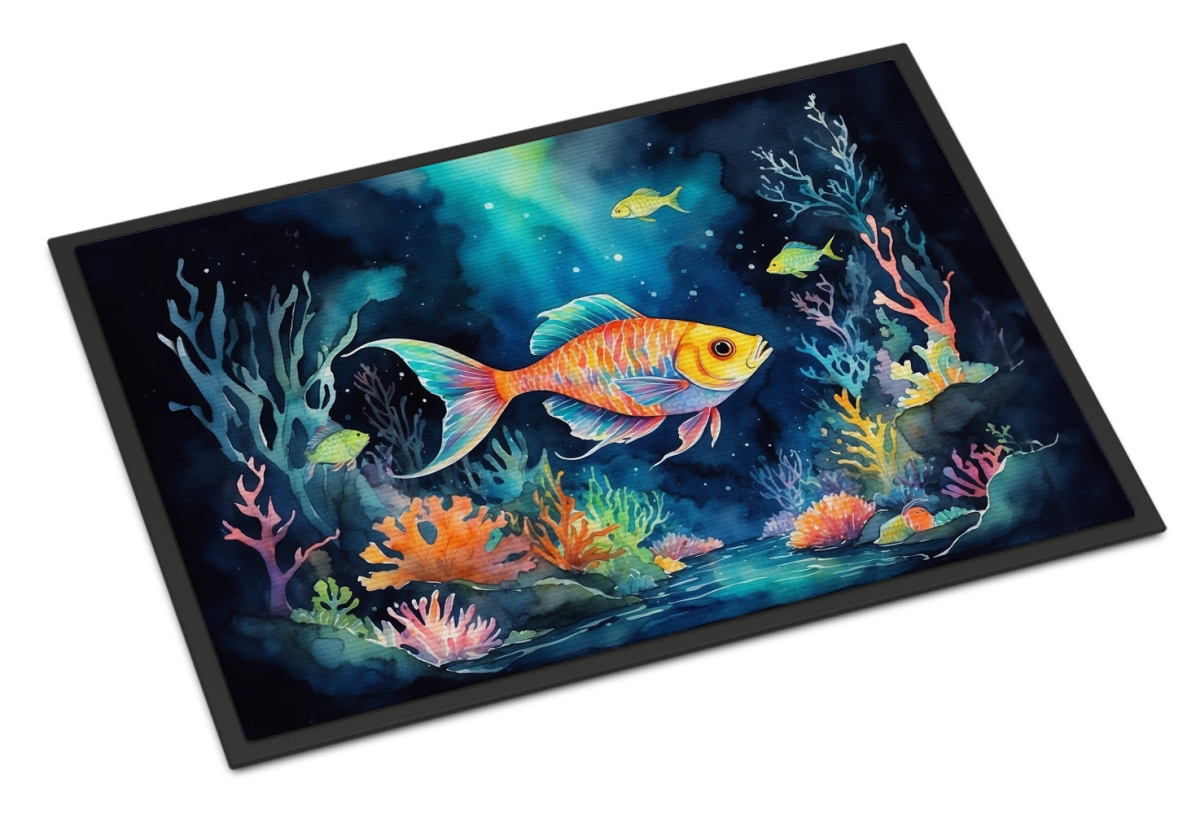DAC7657JMAT 24 x 36 in. Bioluminescent Fish Doormat