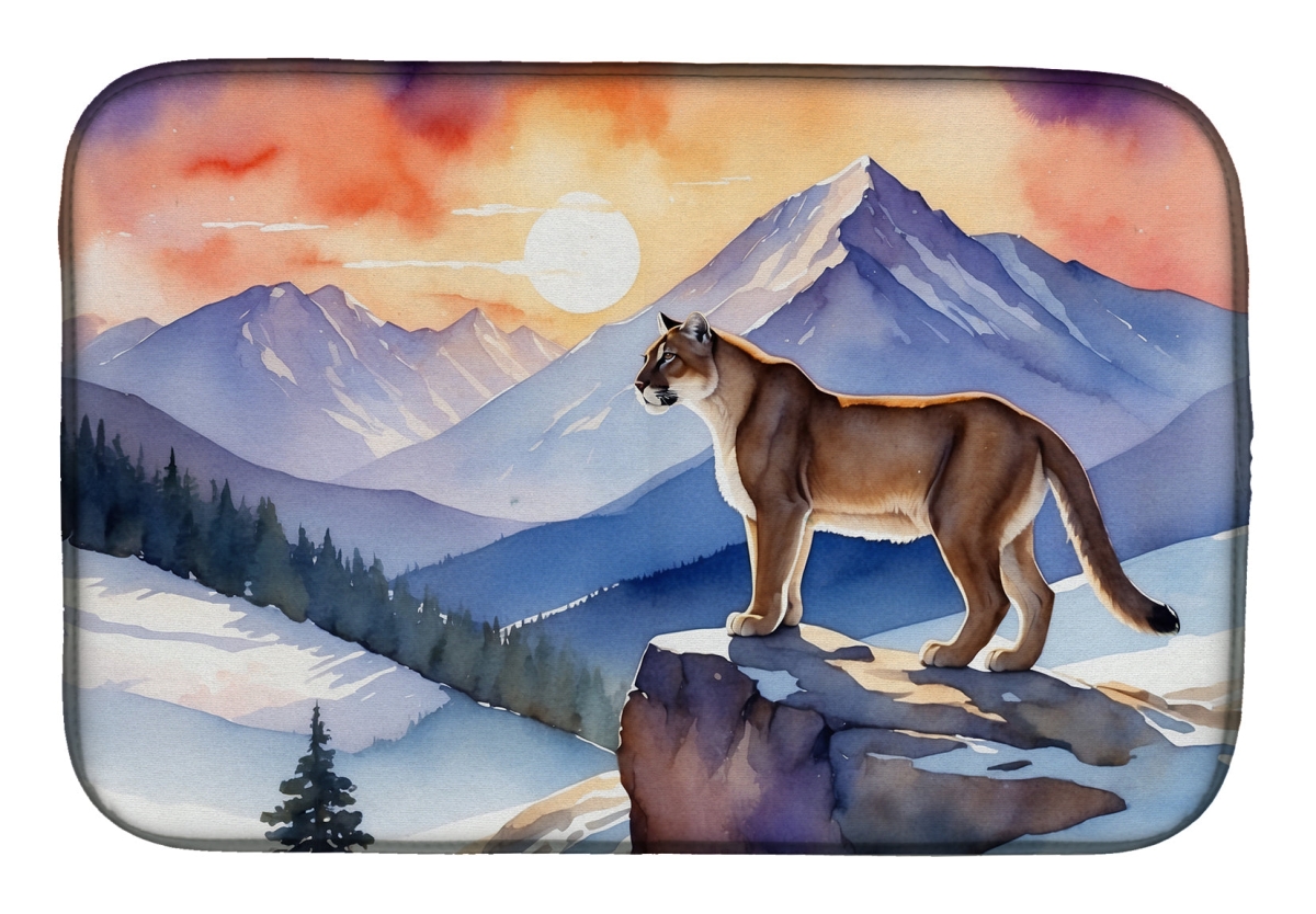 Picture of Carolines Treasures DAC7698DDM 21 x 14 in. Mountain Majesty Lion Dish Drying Mat