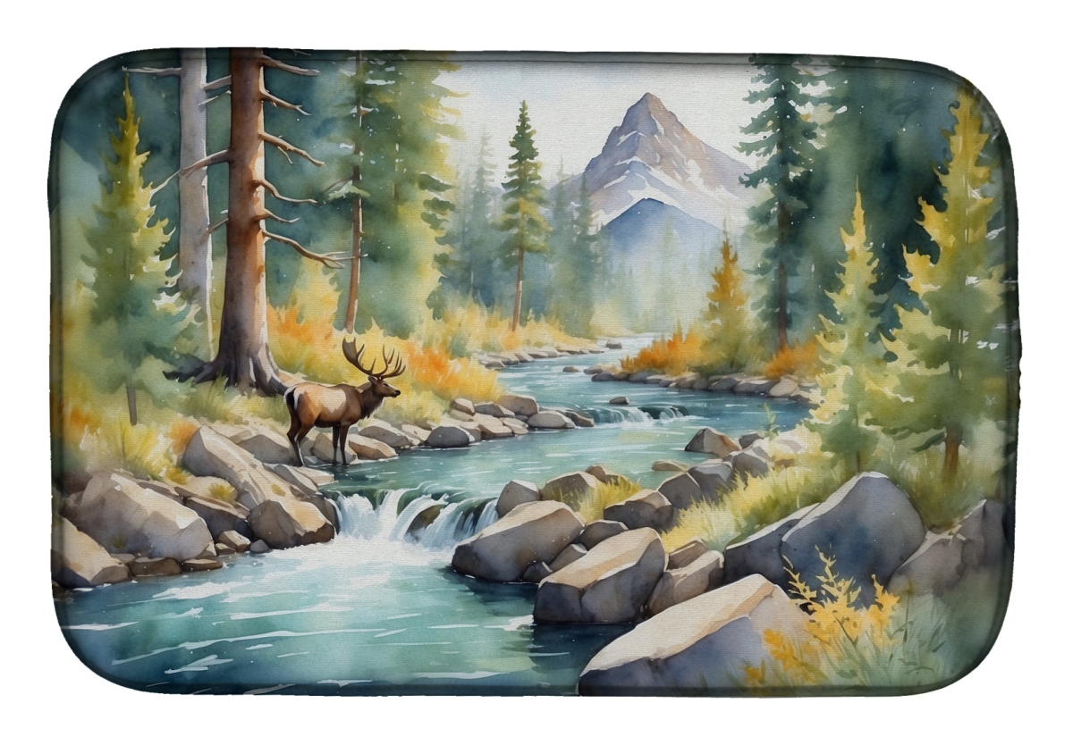 Picture of Carolines Treasures DAC7700DDM 21 x 14 in. Mountain Stream Dish Drying Mat