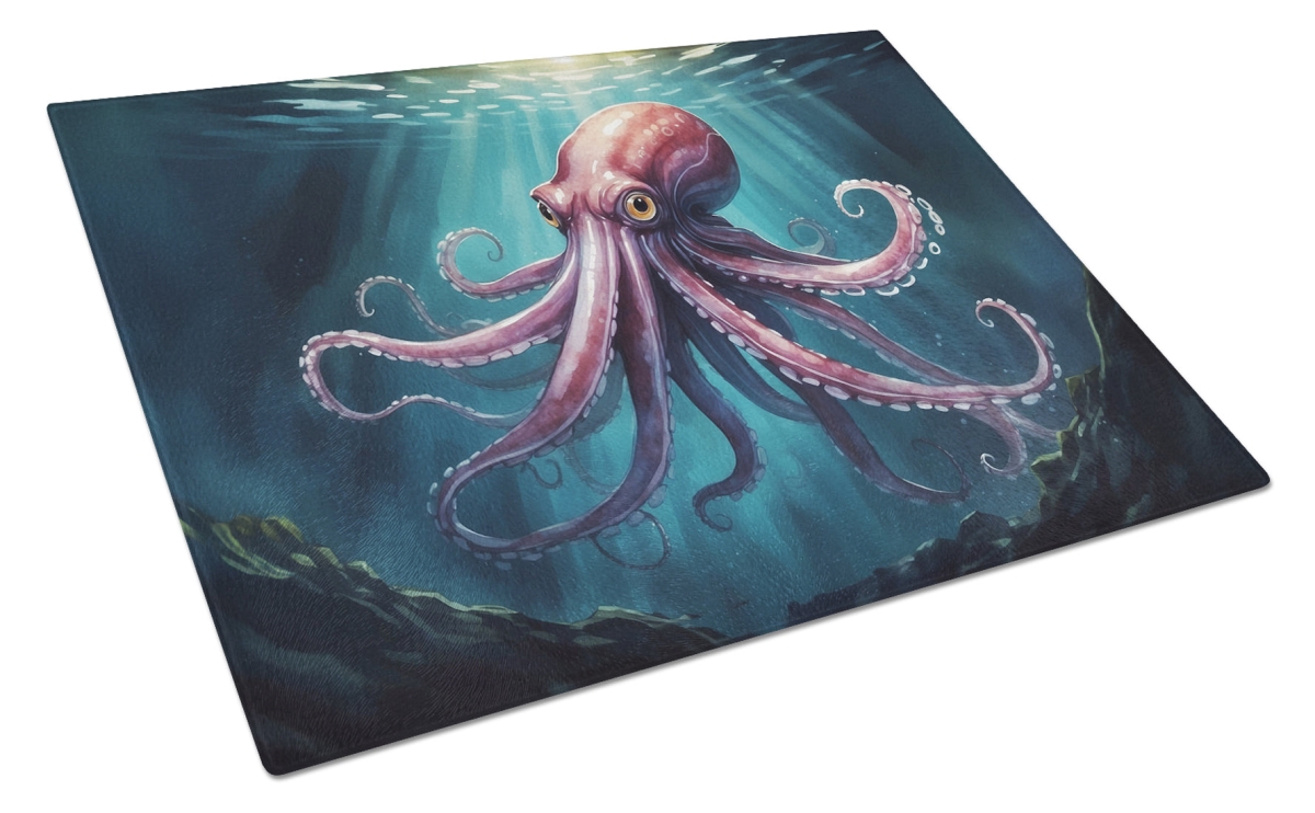 DAC7669LCB 15 x 12 in. Giant Squid Glass Cutting Board