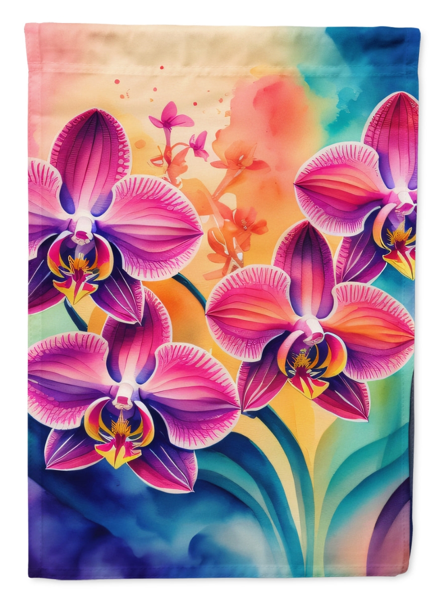 DAC1448CHF 40 x 28 in. Orchids in Color House Flag