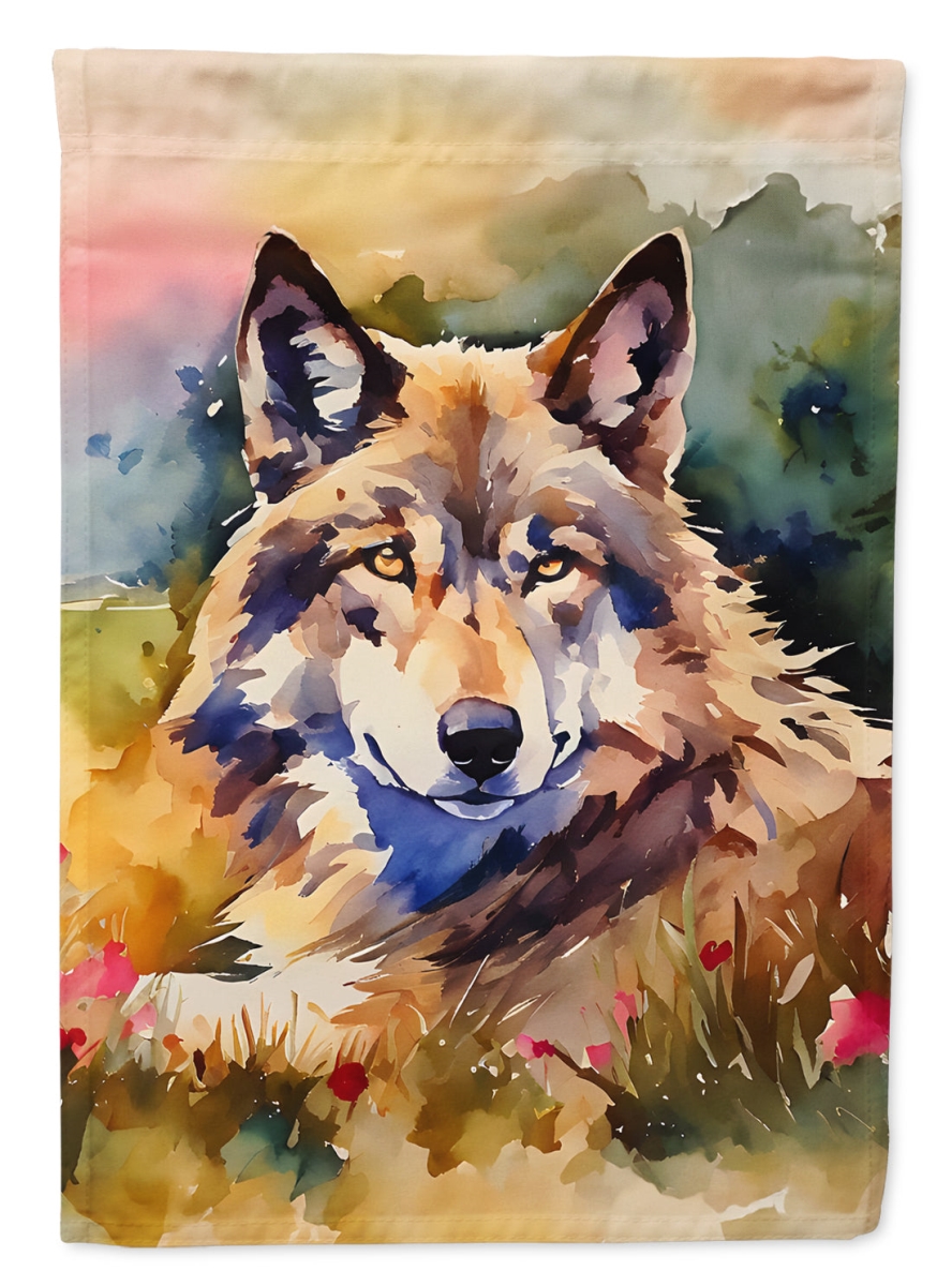 DAC3003CHF 40 x 28 in. Wolves Wolf House Flag