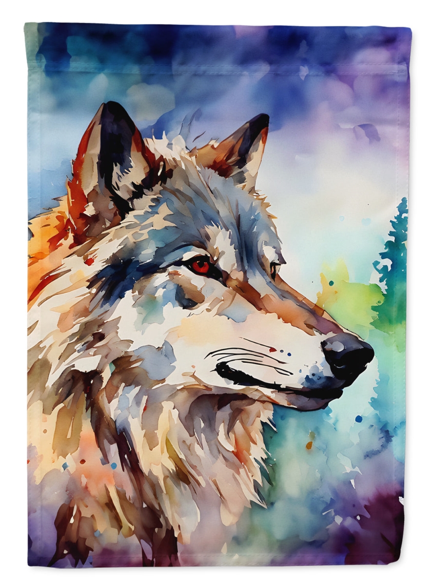 DAC3005CHF 40 x 28 in. Wolves Wolf House Flag