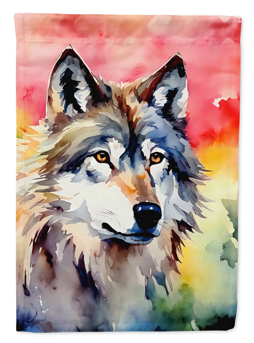 DAC3009CHF 40 x 28 in. Wolves Wolf House Flag