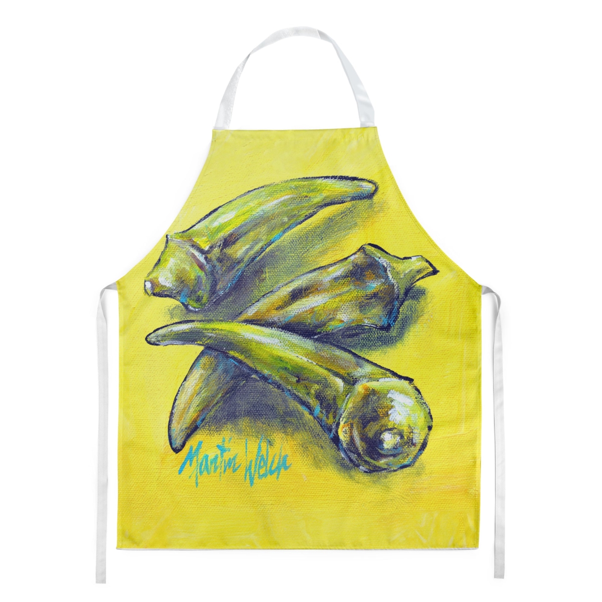 MW2002APRON 30 x 27 in. Three to Get Ready Okra Apron