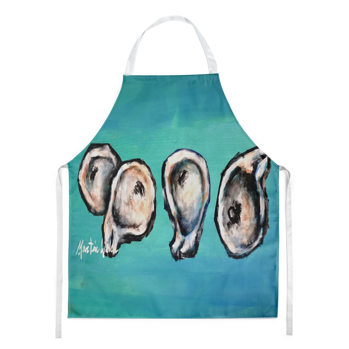 MW2003APRON 30 x 27 in. Four Oyster Shells on Board Apron