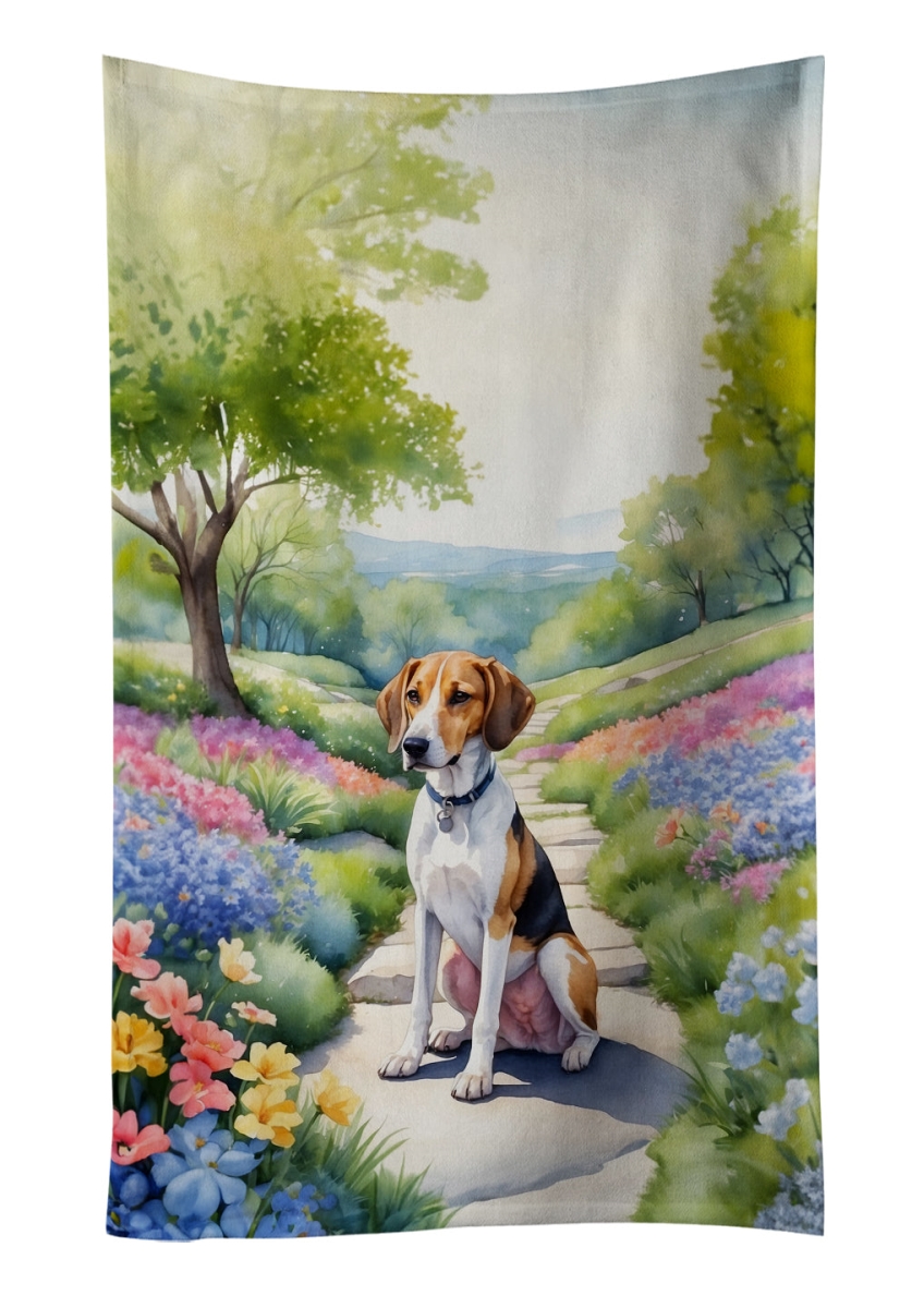 DAC6551KTWL 25 x 15 in. American Foxhound Spring Garden Kitchen Towel