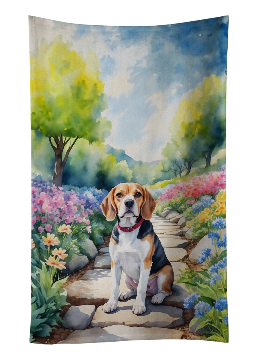 DAC6560KTWL 25 x 15 in. Beagle Spring Garden Kitchen Towel