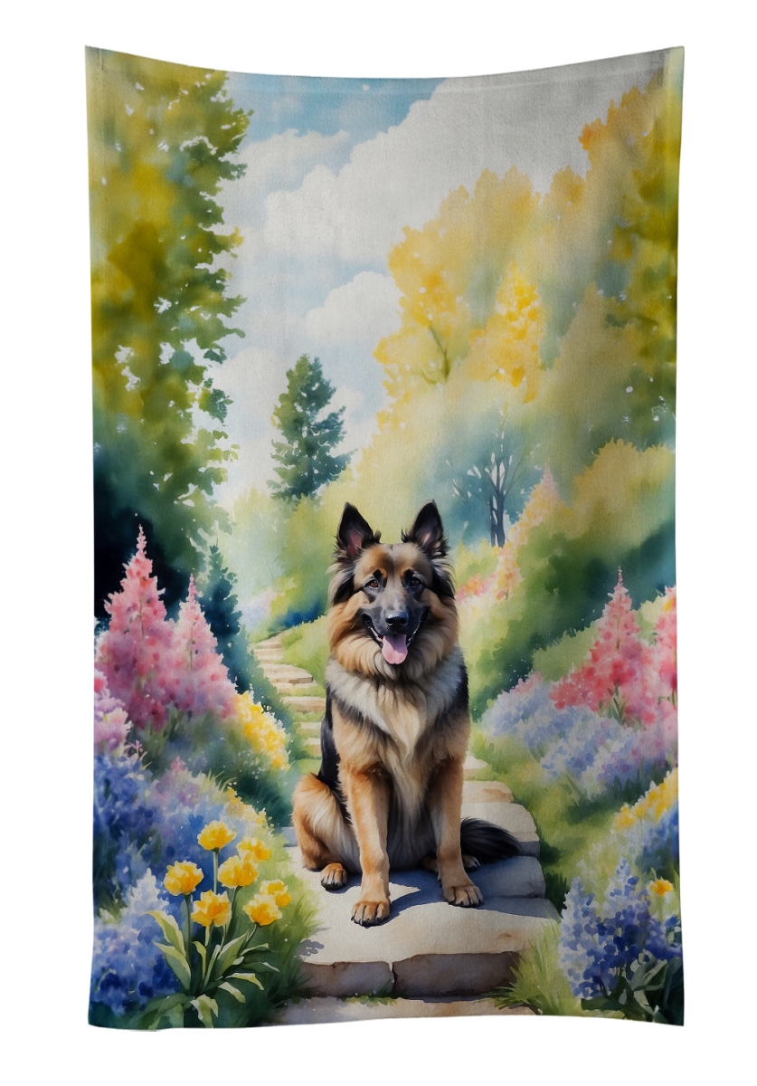 DAC6565KTWL 25 x 15 in. Belgian Tervuren Spring Path Kitchen Towel
