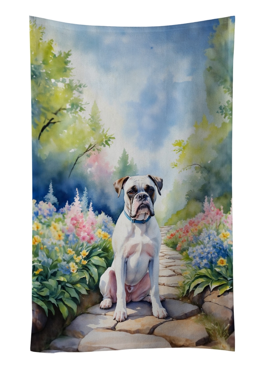 DAC6580KTWL 25 x 15 in. White Boxer Spring Path Kitchen Towel