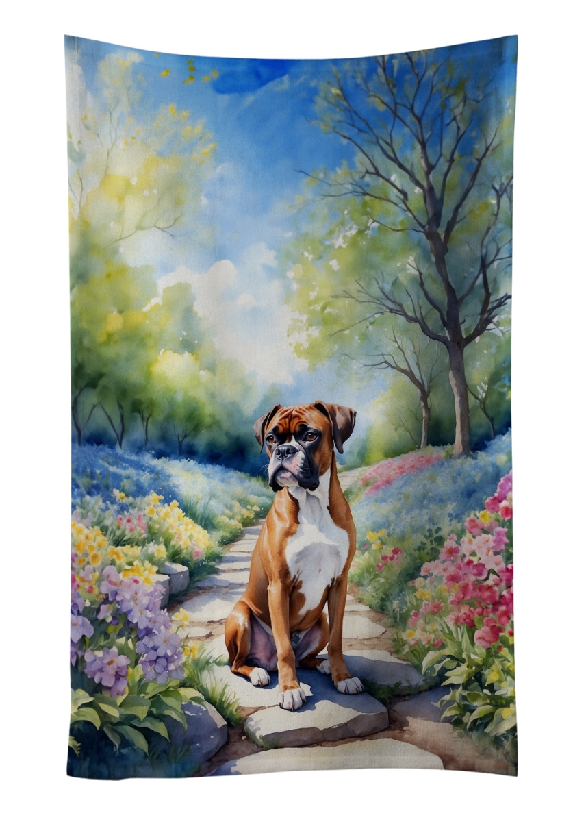 Picture of Carolines Treasures DAC6582KTWL 25 x 15 in. Boxer Spring Path Kitchen Towel