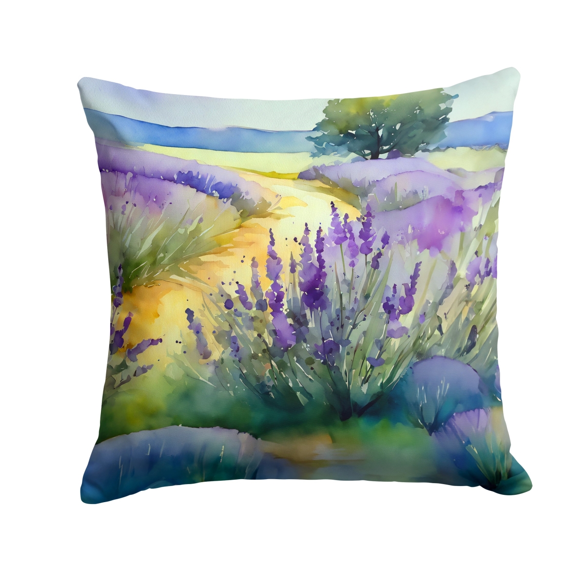 DAC1582PW1414 14 x 14 in. Lavender in Watercolor Throw Pillow