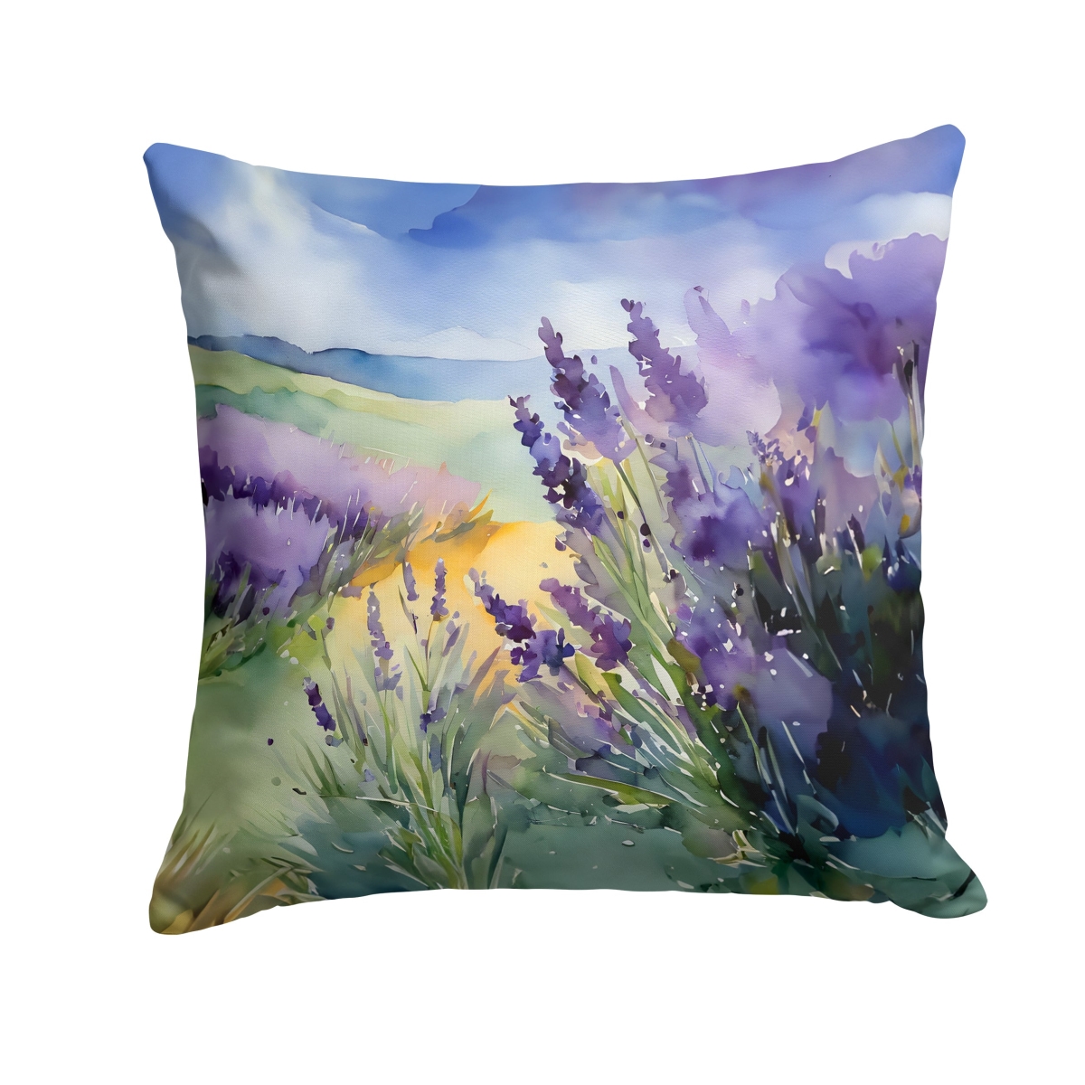 DAC1583PW1414 14 x 14 in. Lavender in Watercolor Throw Pillow