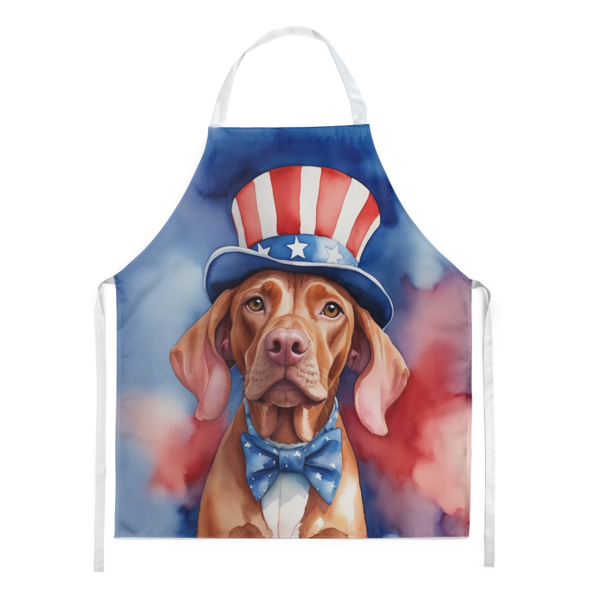 Picture of Carolines Treasures DAC5813APRON 30 x 27 in. Vizsla Patriotic American Apron