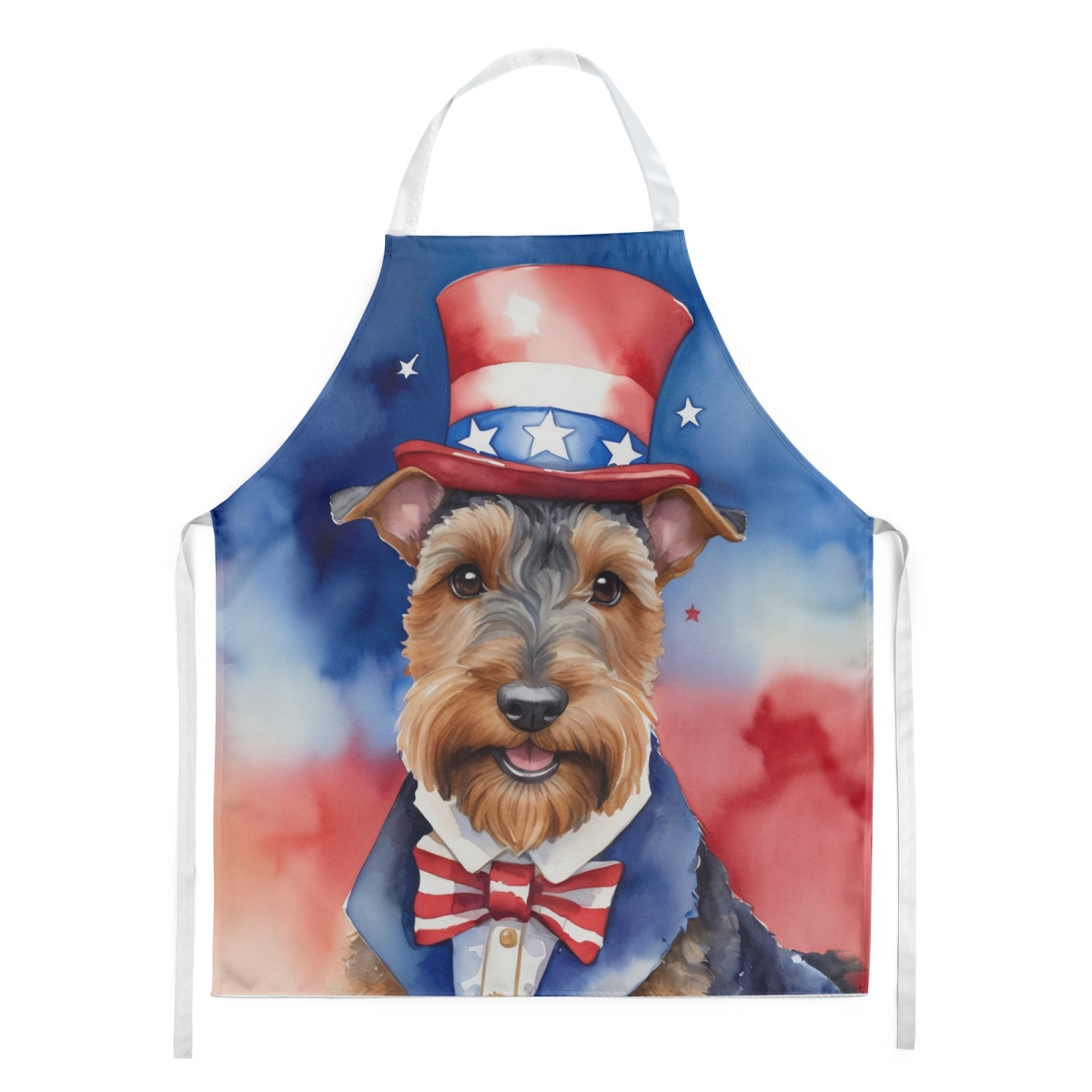 Picture of Carolines Treasures DAC5816APRON 30 x 27 in. Welsh Terrier Patriotic American Apron