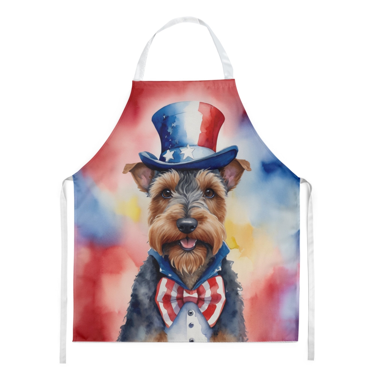 Picture of Carolines Treasures DAC5817APRON 30 x 27 in. Welsh Terrier Patriotic American Apron