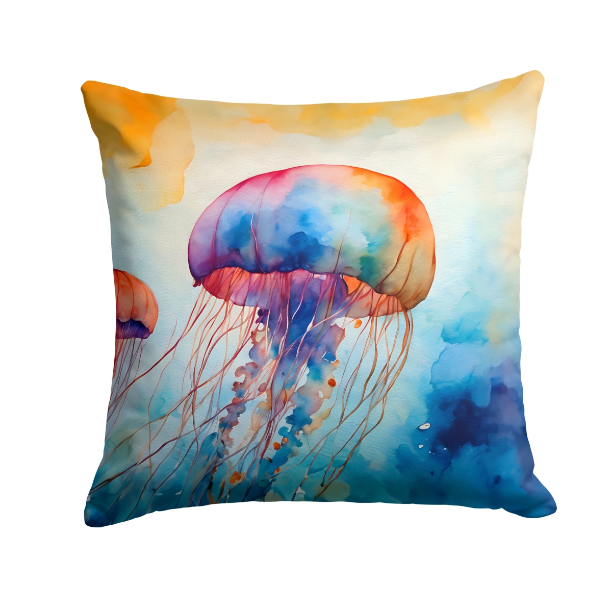 DAC2789PW1818 18 x 18 in. Jellyfish Throw Pillow