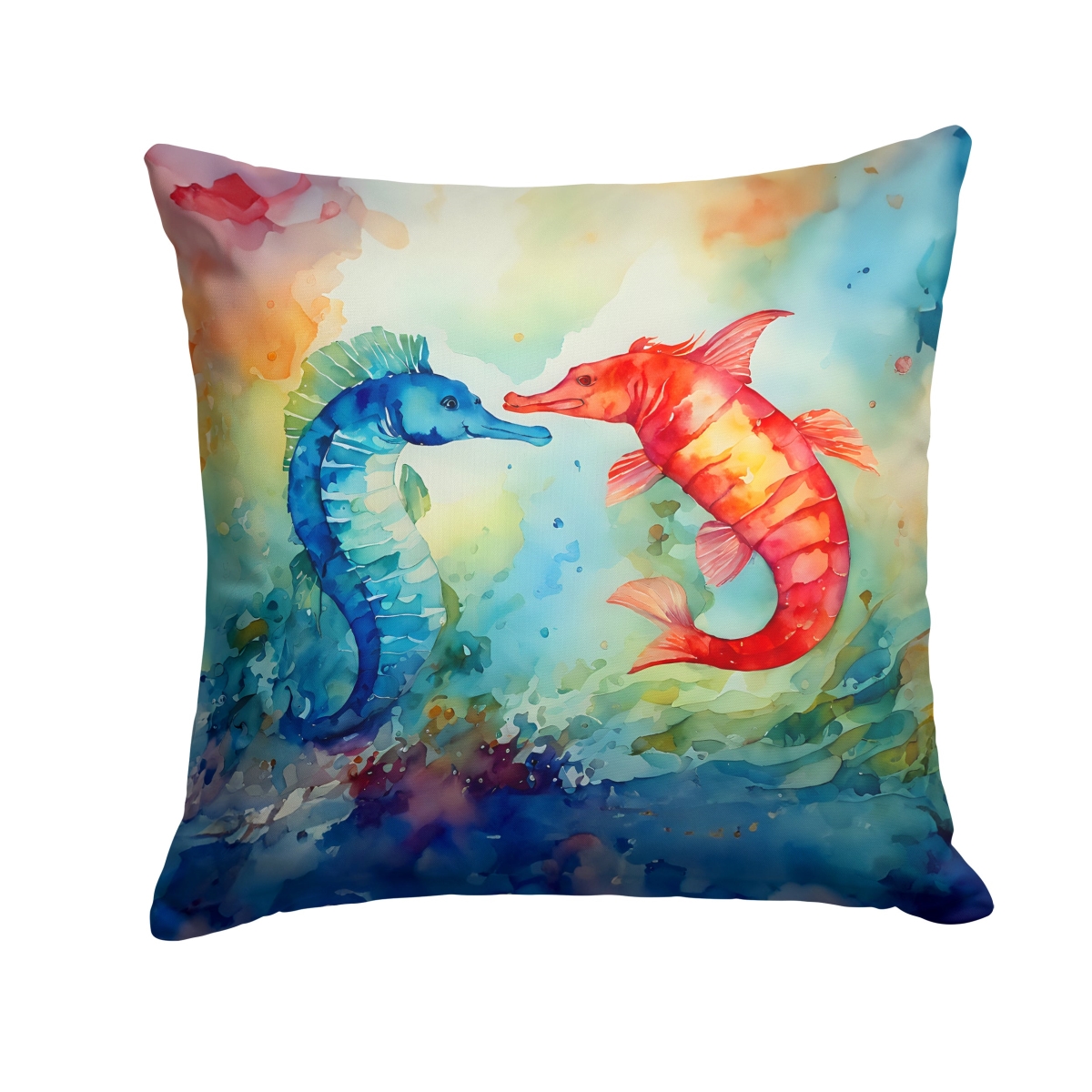 DAC2822PW1818 18 x 18 in. Seahorses Throw Pillow