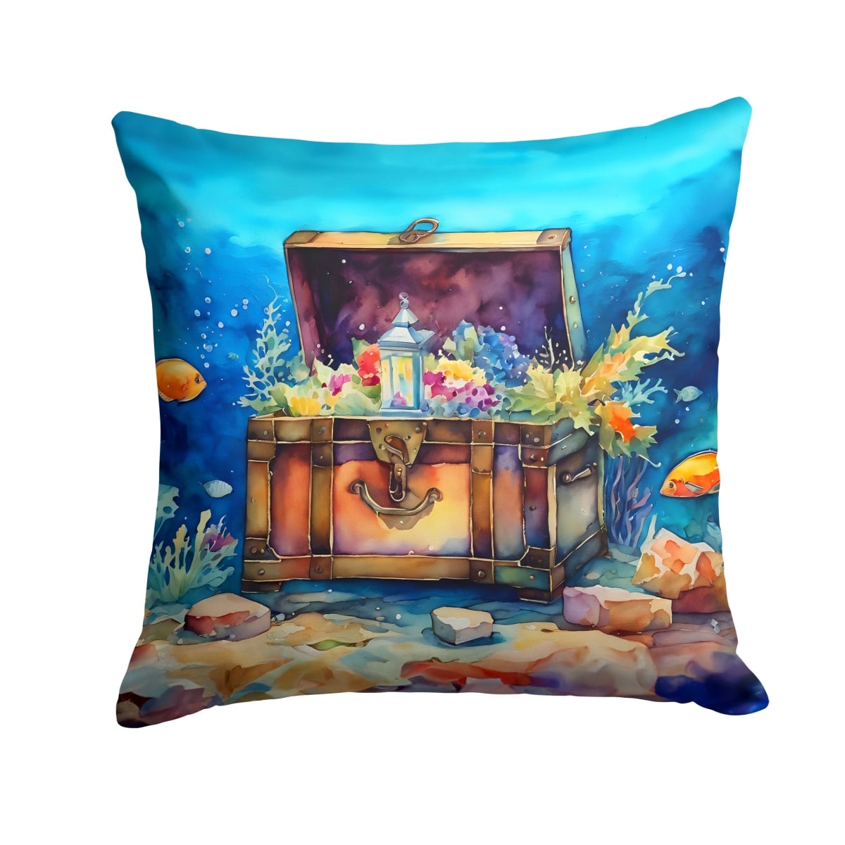 DAC2835PW1818 18 x 18 in. Treasure Chest Throw Pillow