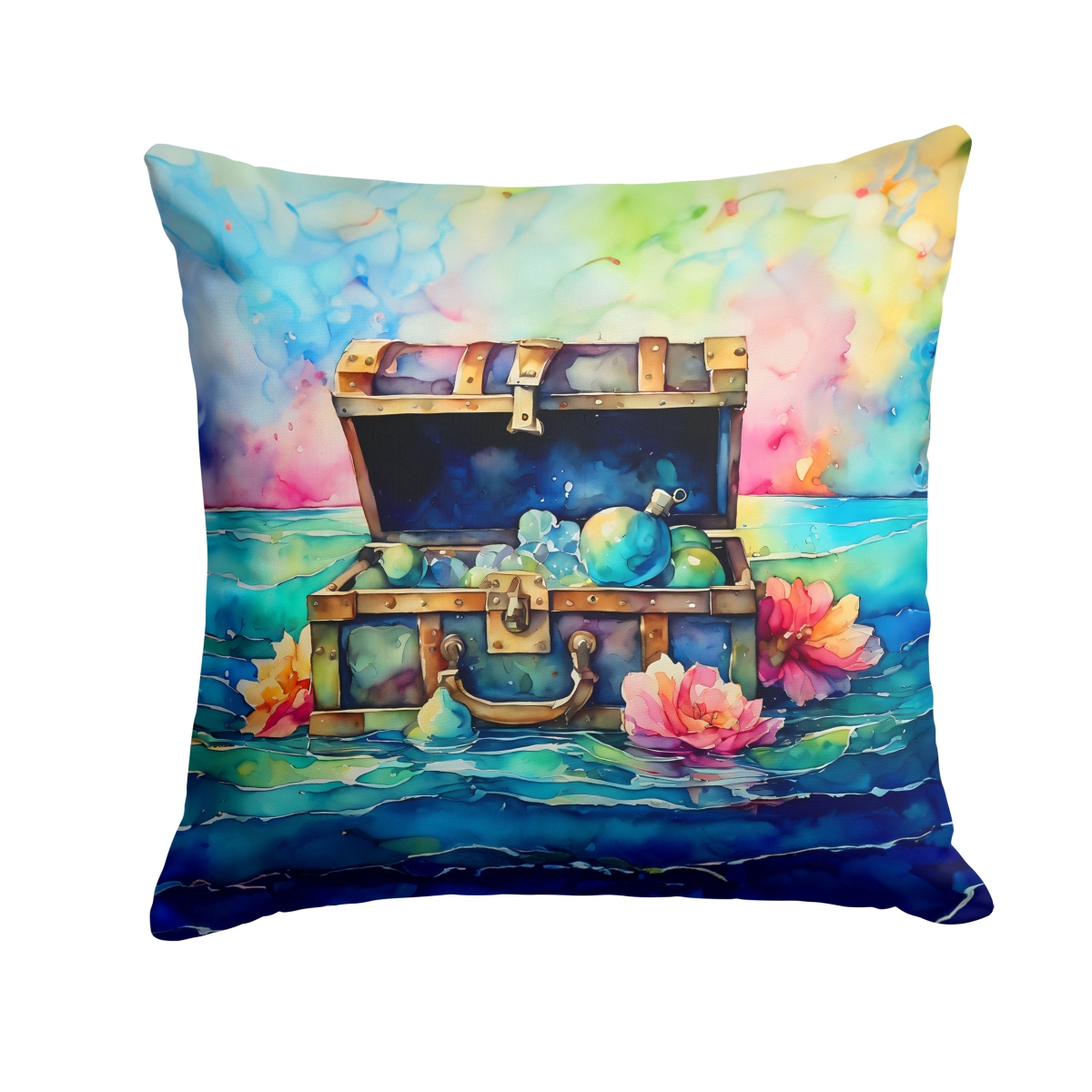 DAC2836PW1818 18 x 18 in. Treasure Chest Throw Pillow
