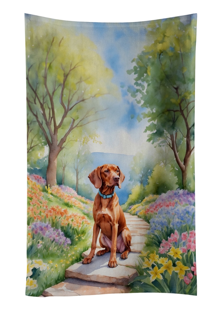 DAC6727KTWL 25 x 15 in. Vizsla Spring Path Kitchen Towel