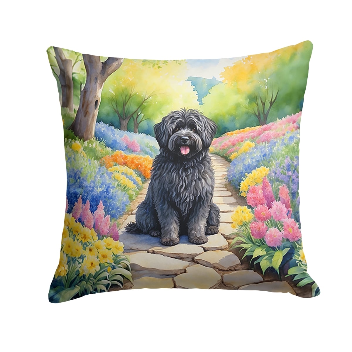 DAC6701PW1414 14 x 14 in. Puli Spring Path Throw Pillow