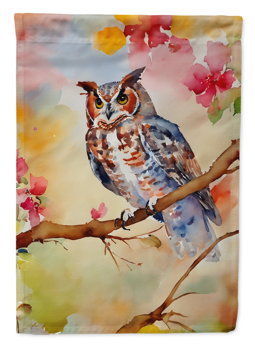 DAC3219GF 15.5 x 11.25 in. Eastern Screech Owl Garden Flag