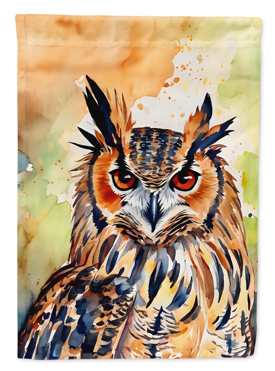 DAC3223GF 15.5 x 11.25 in. Eurasian Eagle Owl Garden Flag