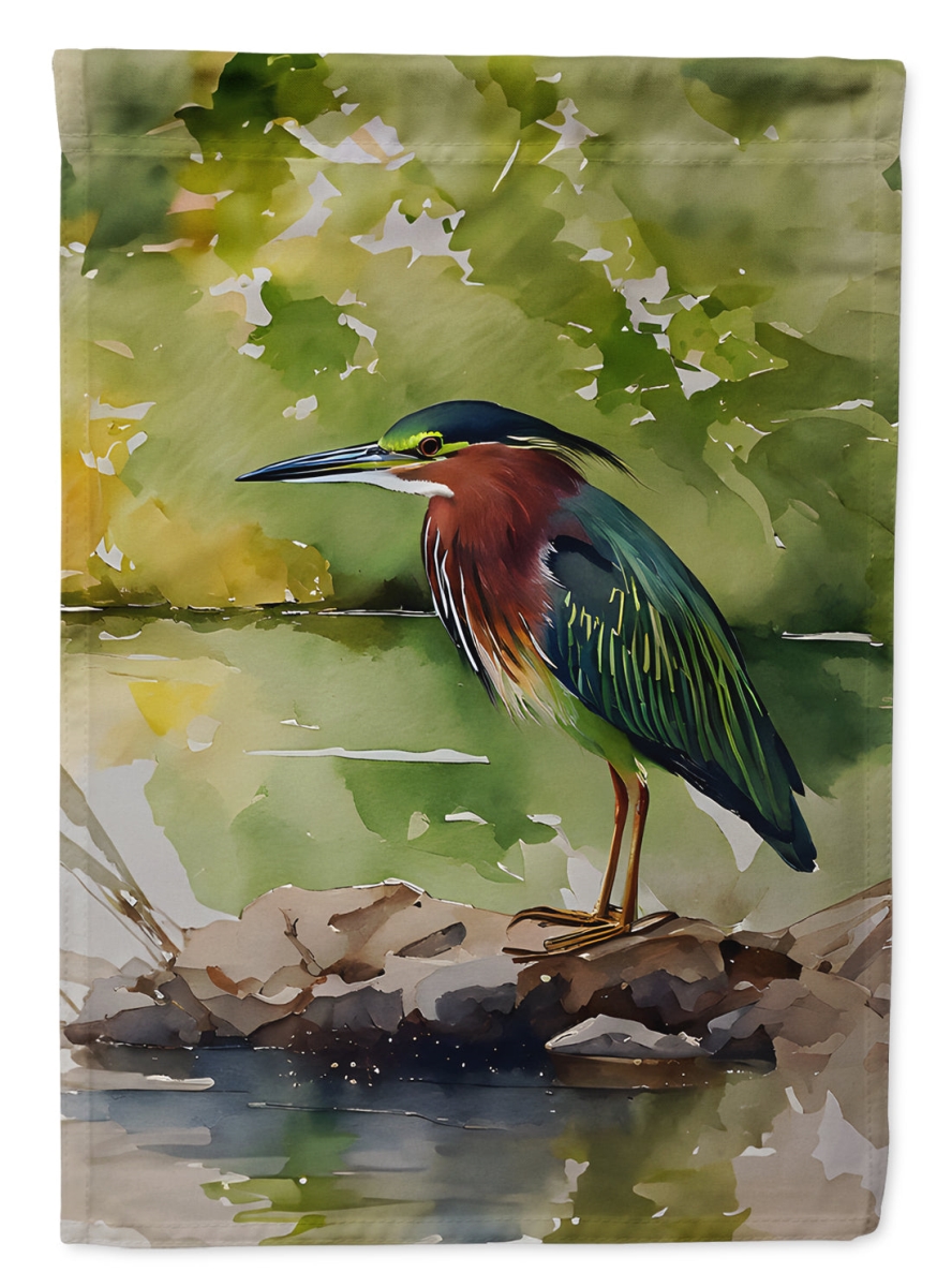DAC3230GF 15.5 x 11.25 in. Green Heron Garden Flag