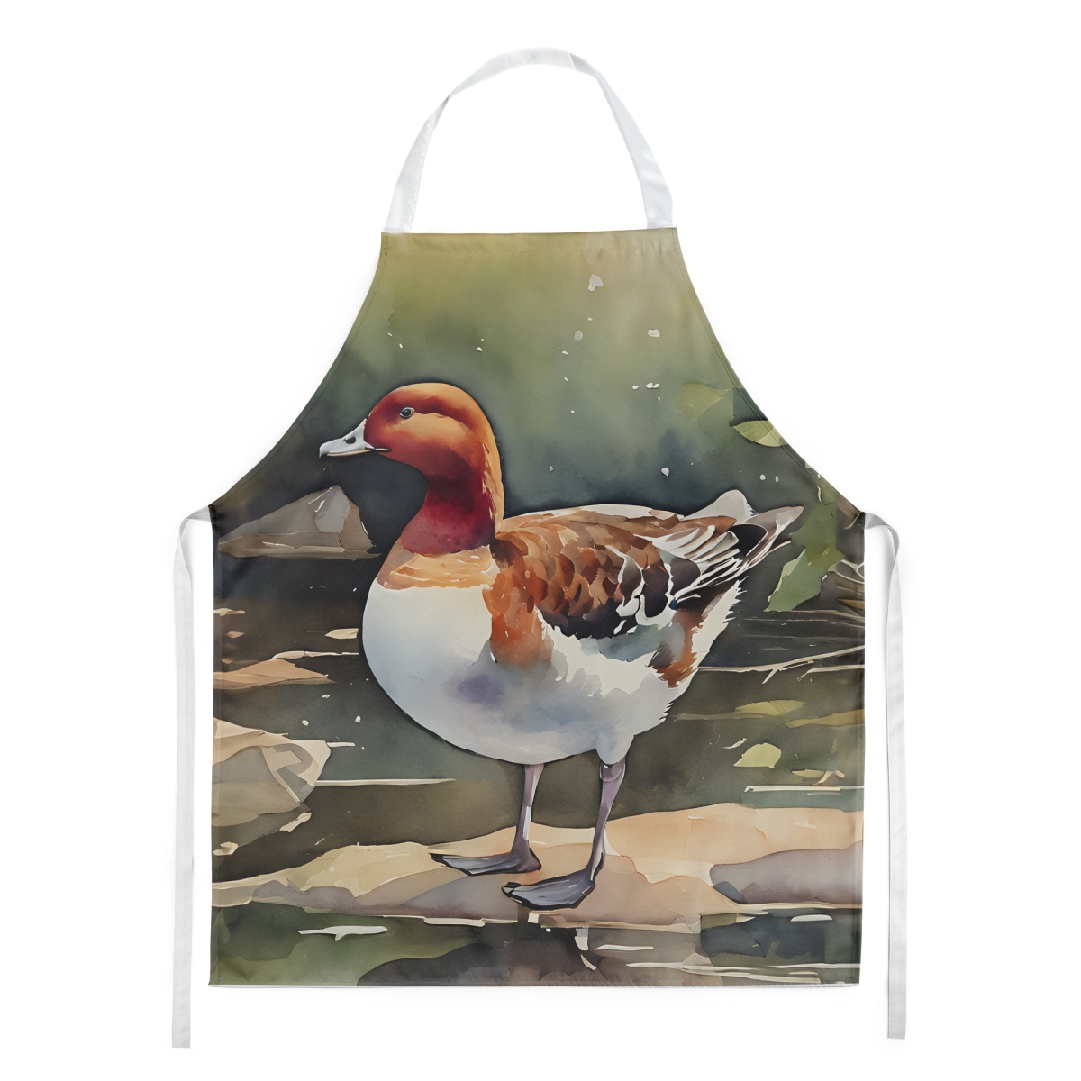 Picture of Carolines Treasures DAC3263APRON 30 x 27 in. Redhead Duck Apron