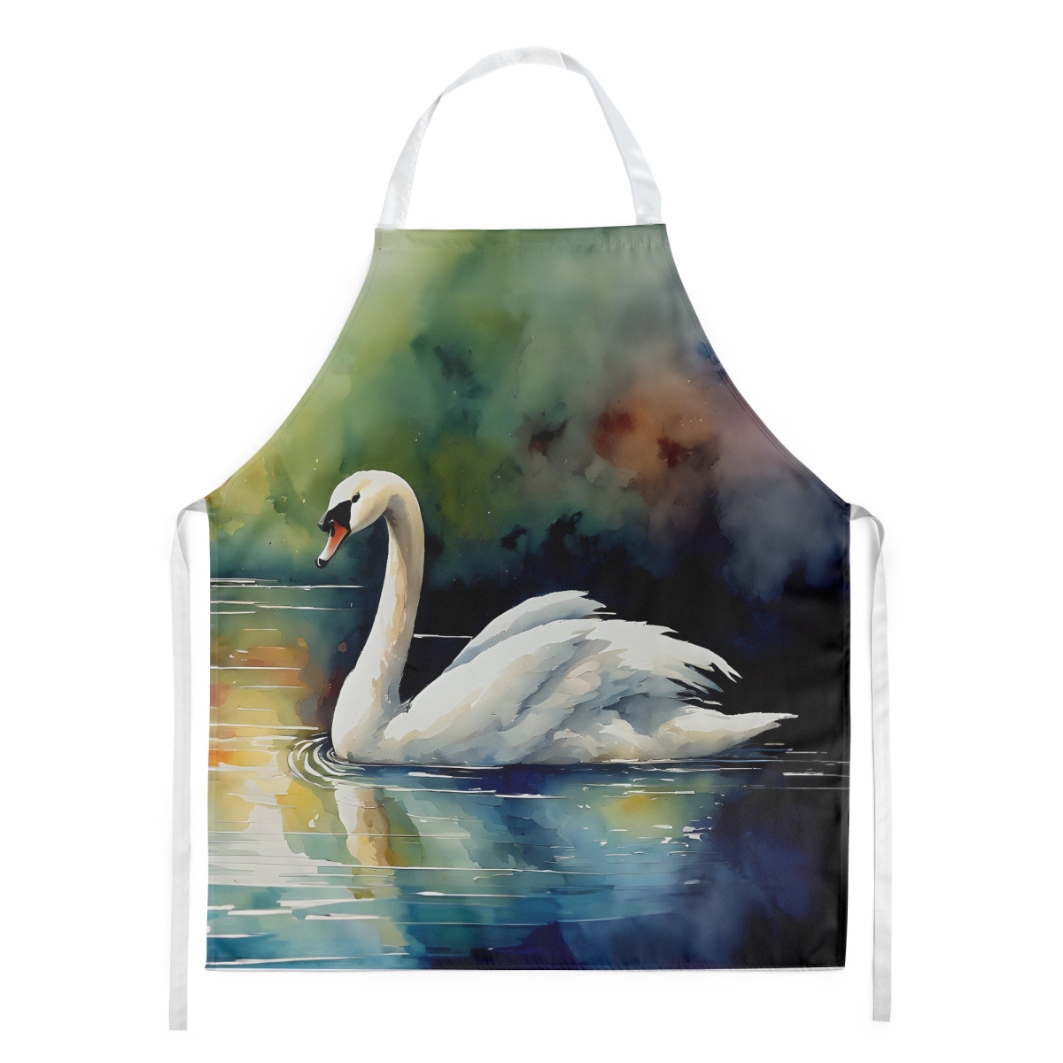 Picture of Carolines Treasures DAC3276APRON 30 x 27 in. Swan Kitchen Apron